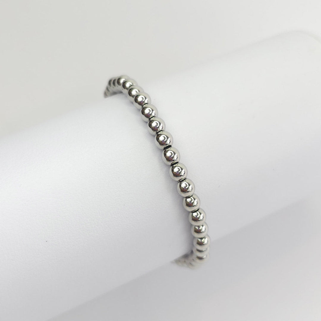 Pulsera Bolitas Plateada 