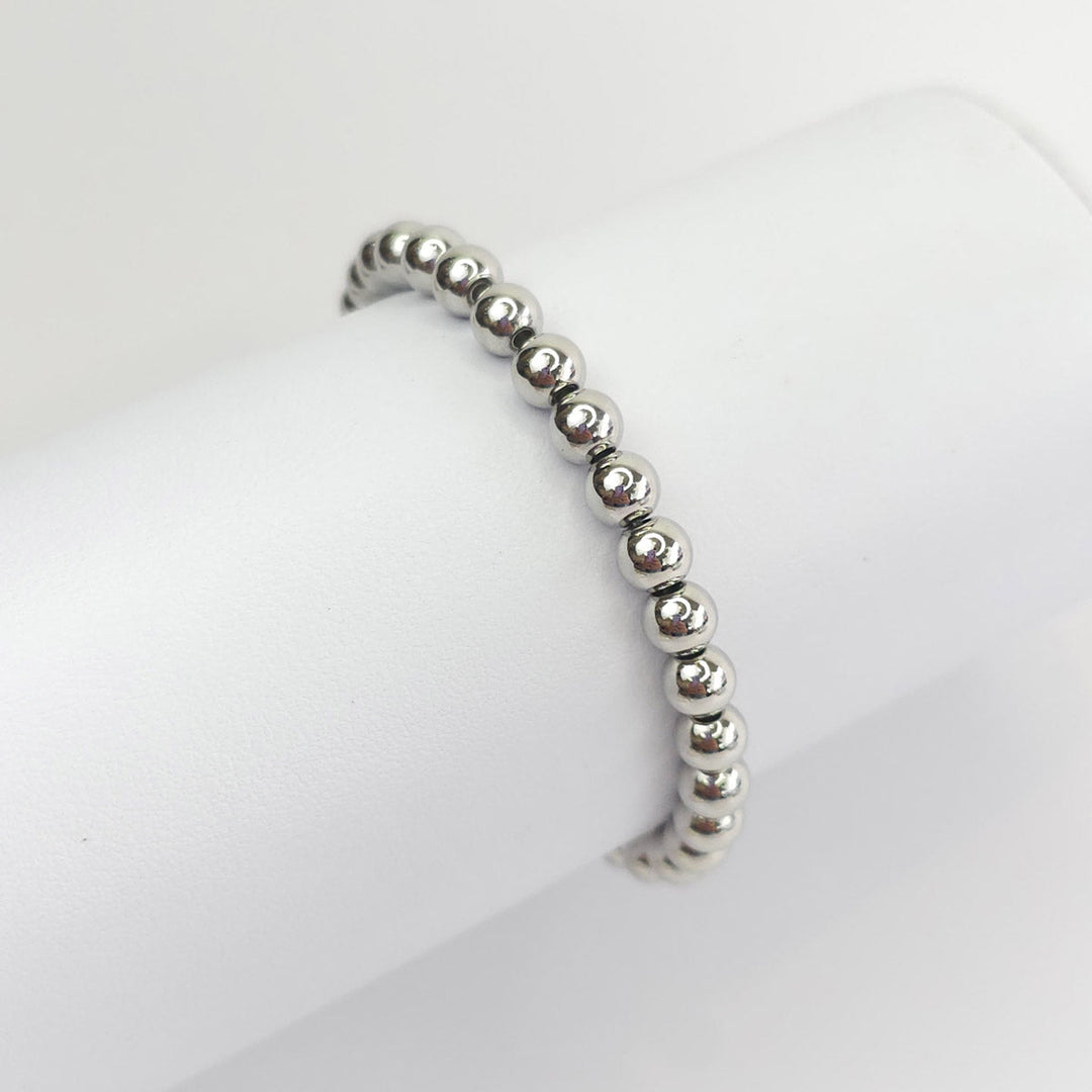 Pulsera Bolitas Plateada 