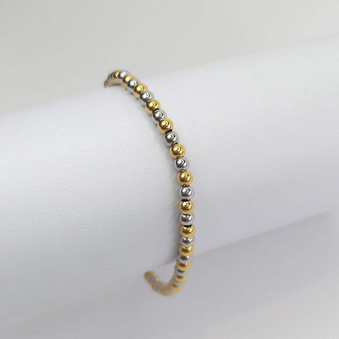 Pulsera Bolitas Bicolor