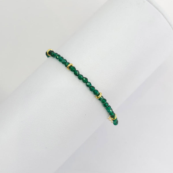 Pulsera Cristales Verde