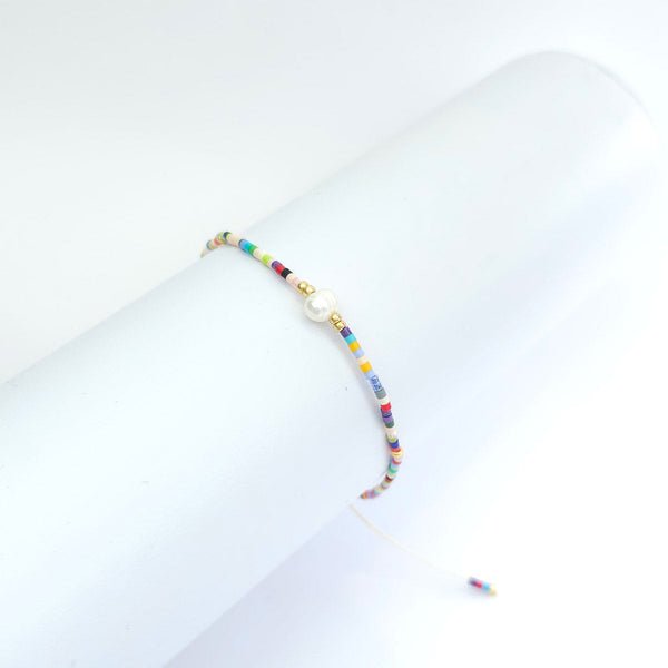 Pulsera Chaquiras con Perla 