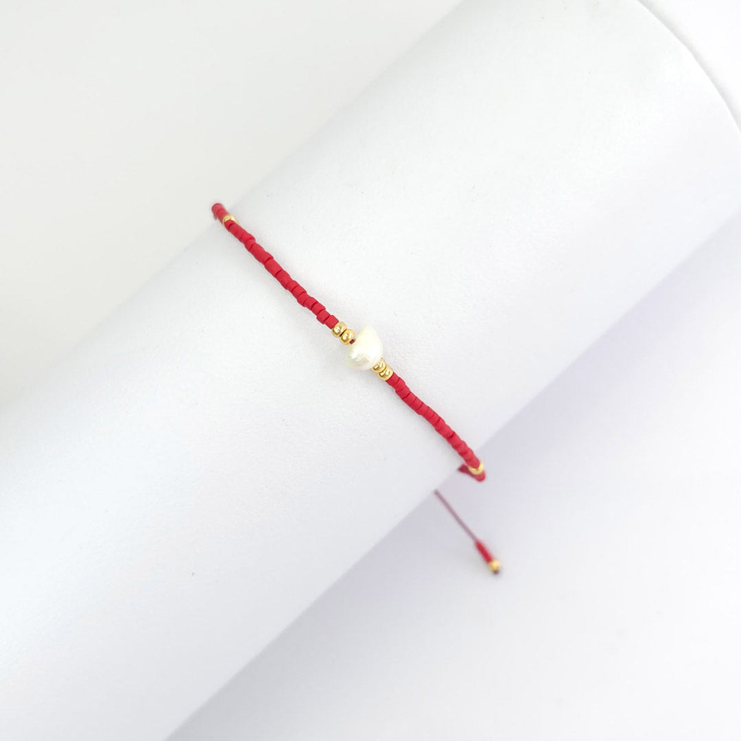 Pulsera Chaquiras con Perla 