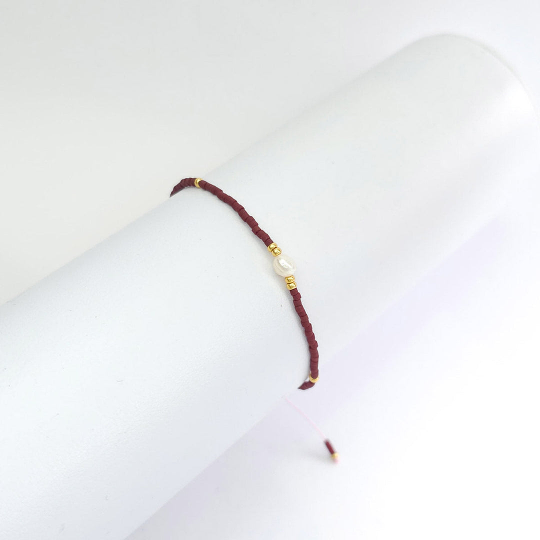 Pulsera Chaquiras con Perla 