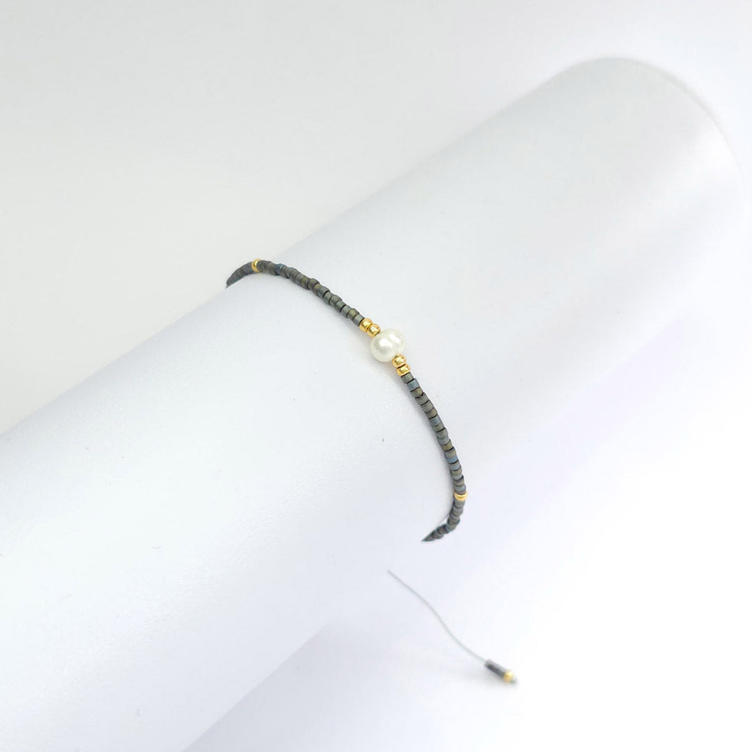 Pulsera Chaquiras con Perla 