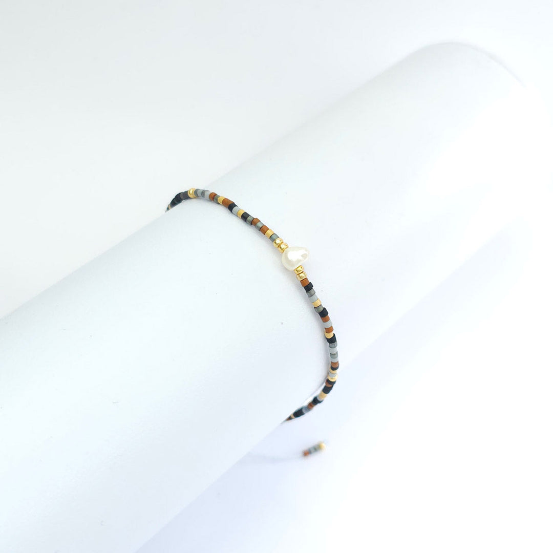 Pulsera Chaquiras con Perla 