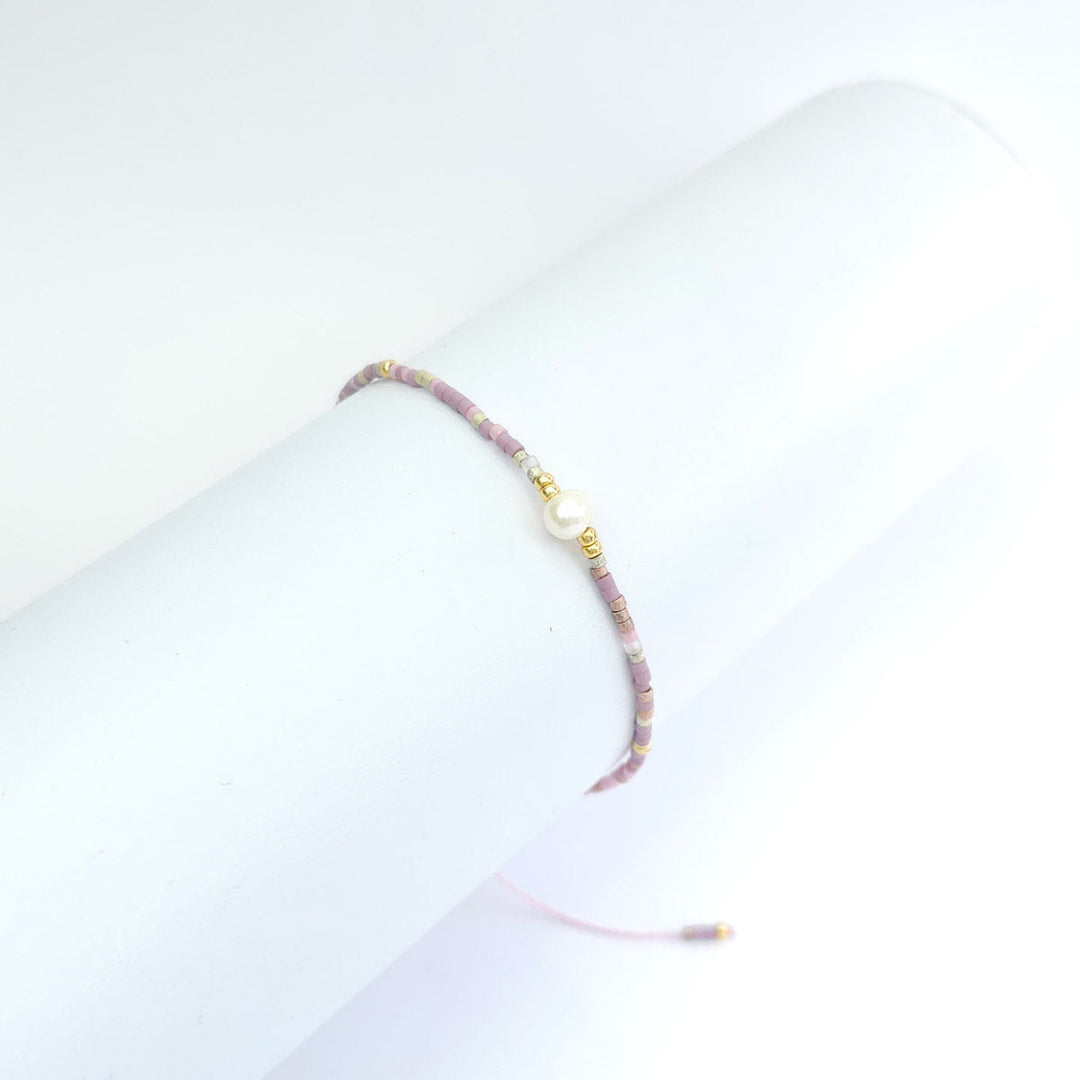 Pulsera Chaquiras con Perla 