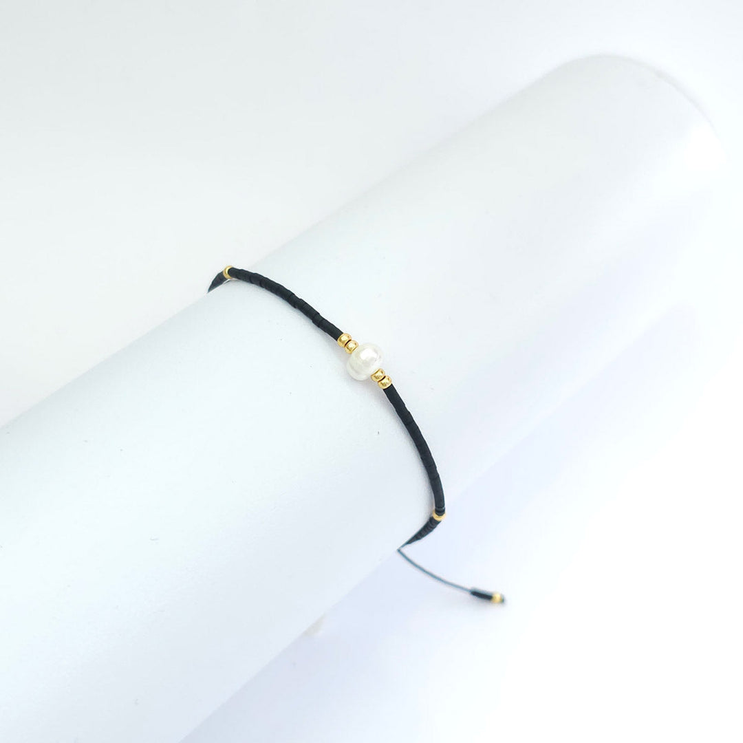 Pulsera Chaquiras con Perla 