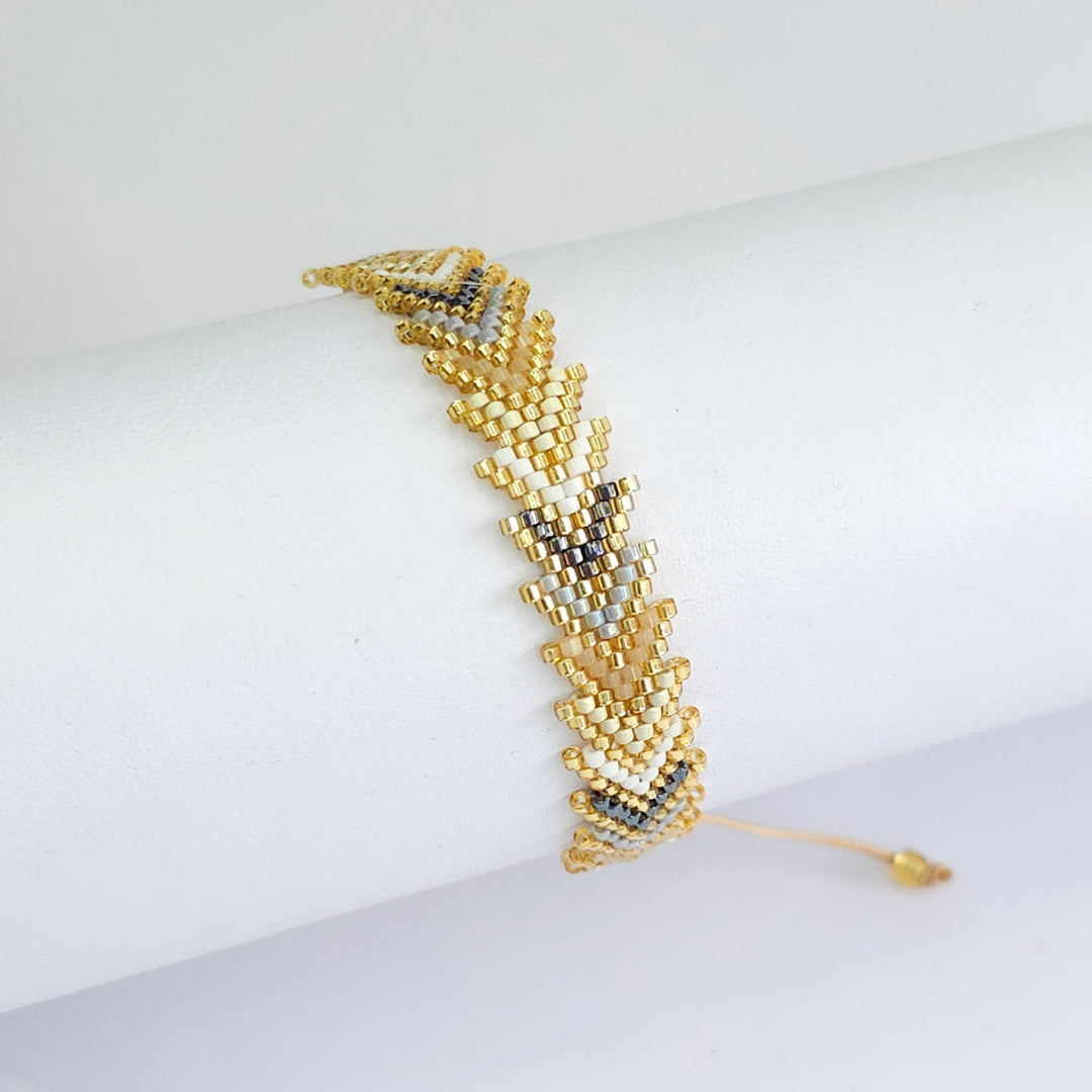 Pulsera Tejida de Chaquira 