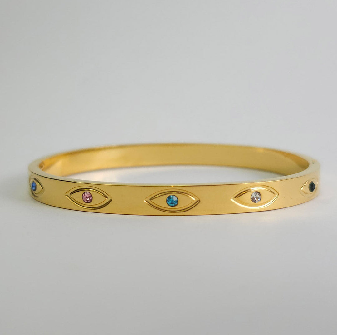 Brazalete con Ojo Turco y Zirconias