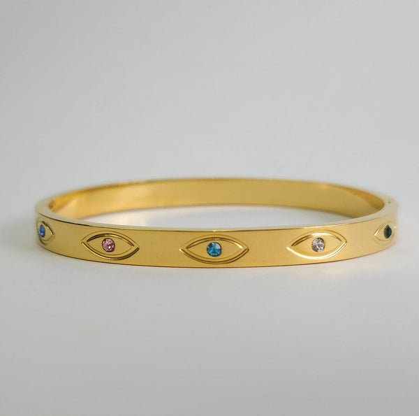 Brazalete con Ojo Turco y Zirconias