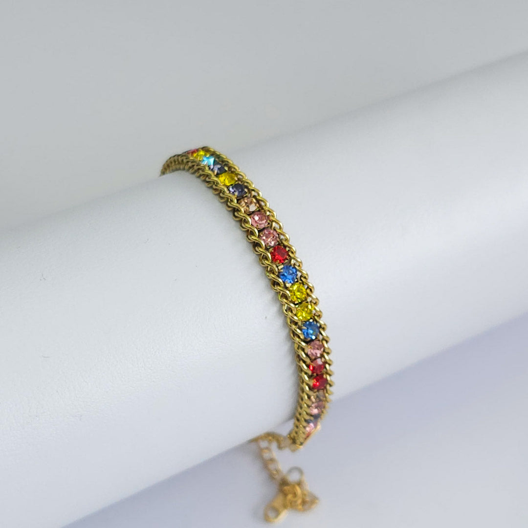 Pulsera Triple con Brillantes 