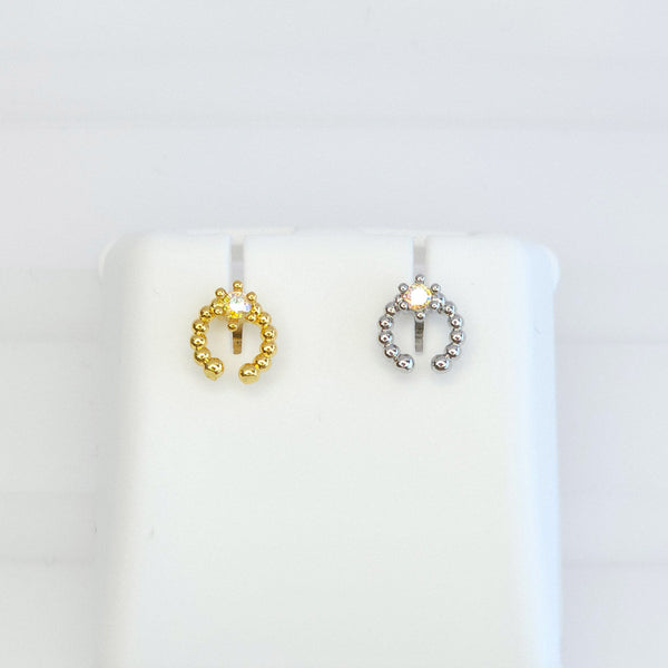 Broquel Semicírculo con zirconia