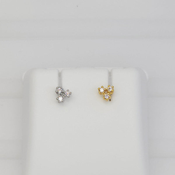 Broquel Tres Estrellitas y Zirconia 