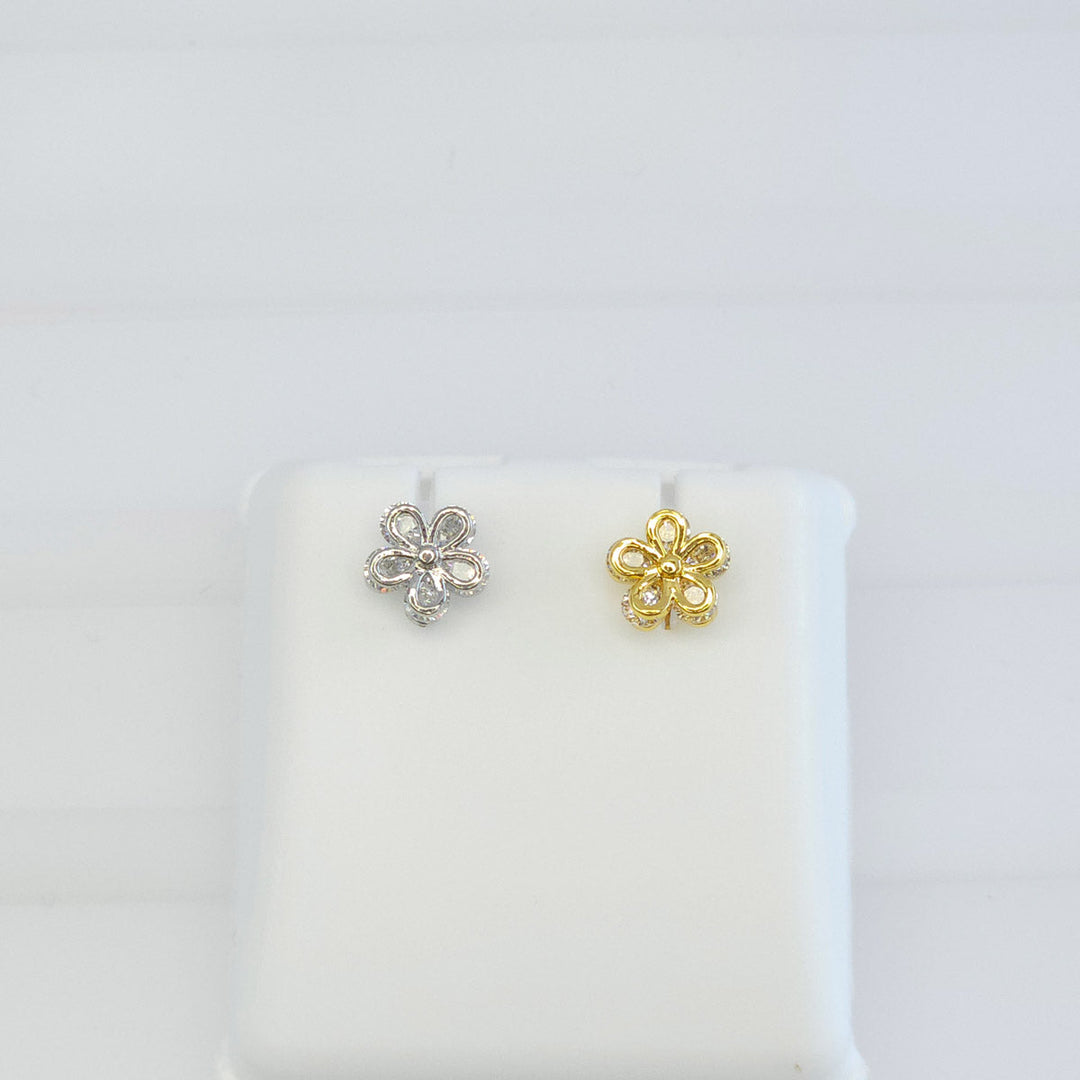 Broquel Flor Rellena de Zirconias