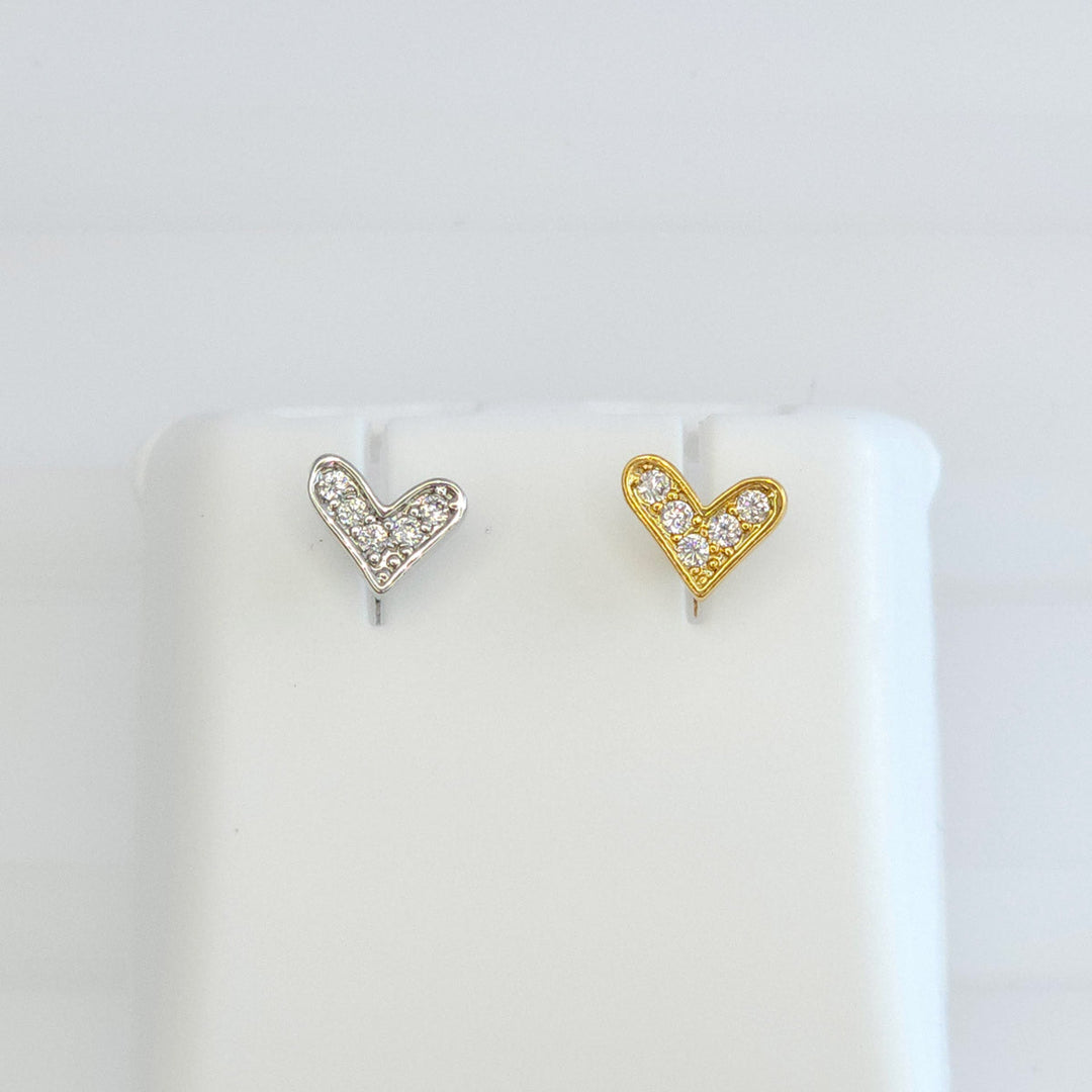 Broquel Corazón con Zirconias 