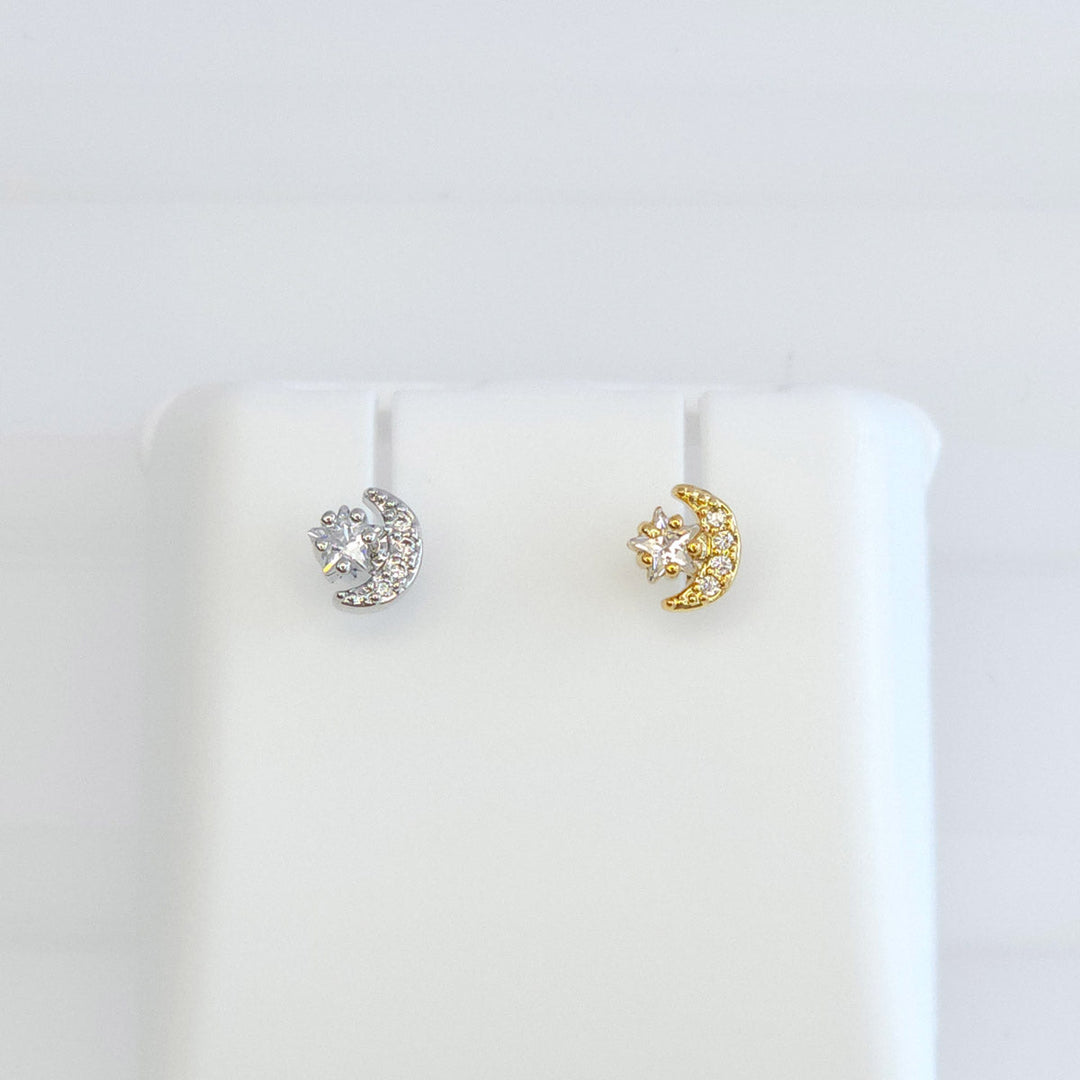 Broquel Luna con Estrella y Zirconias 