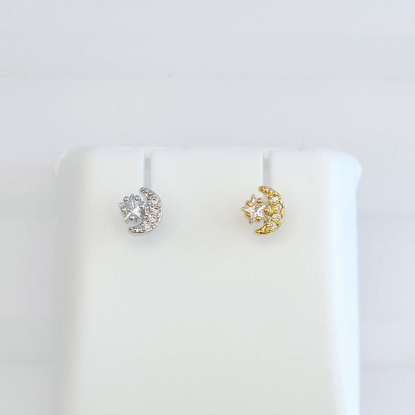 Broquel Luna con Estrella y Zirconias 